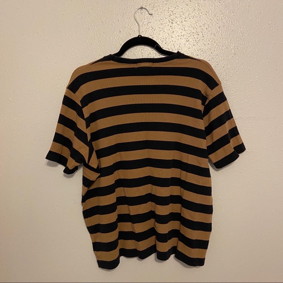 Beige & black Jones NY ribbed sport top - Picture 2 of 2